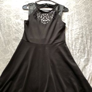 Black Cutout Dress Open Upper Back